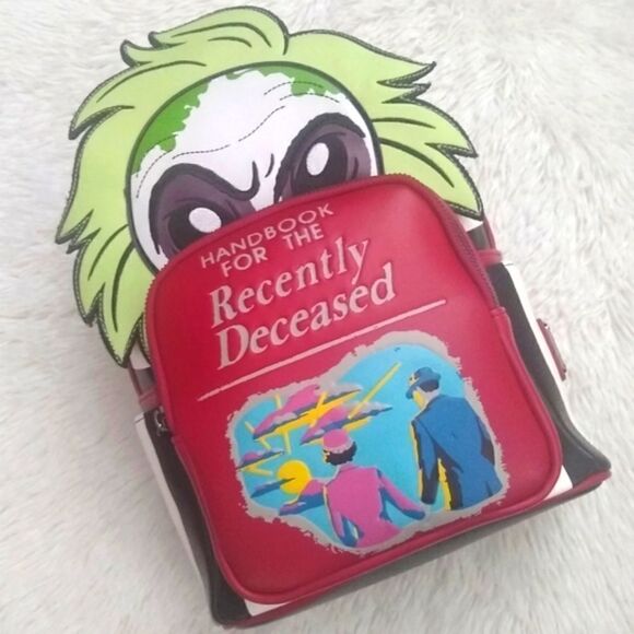 Loungefly Beetlejuice Handbook for the Recently Deceased  Mini Backpack - Picture 2 of 12